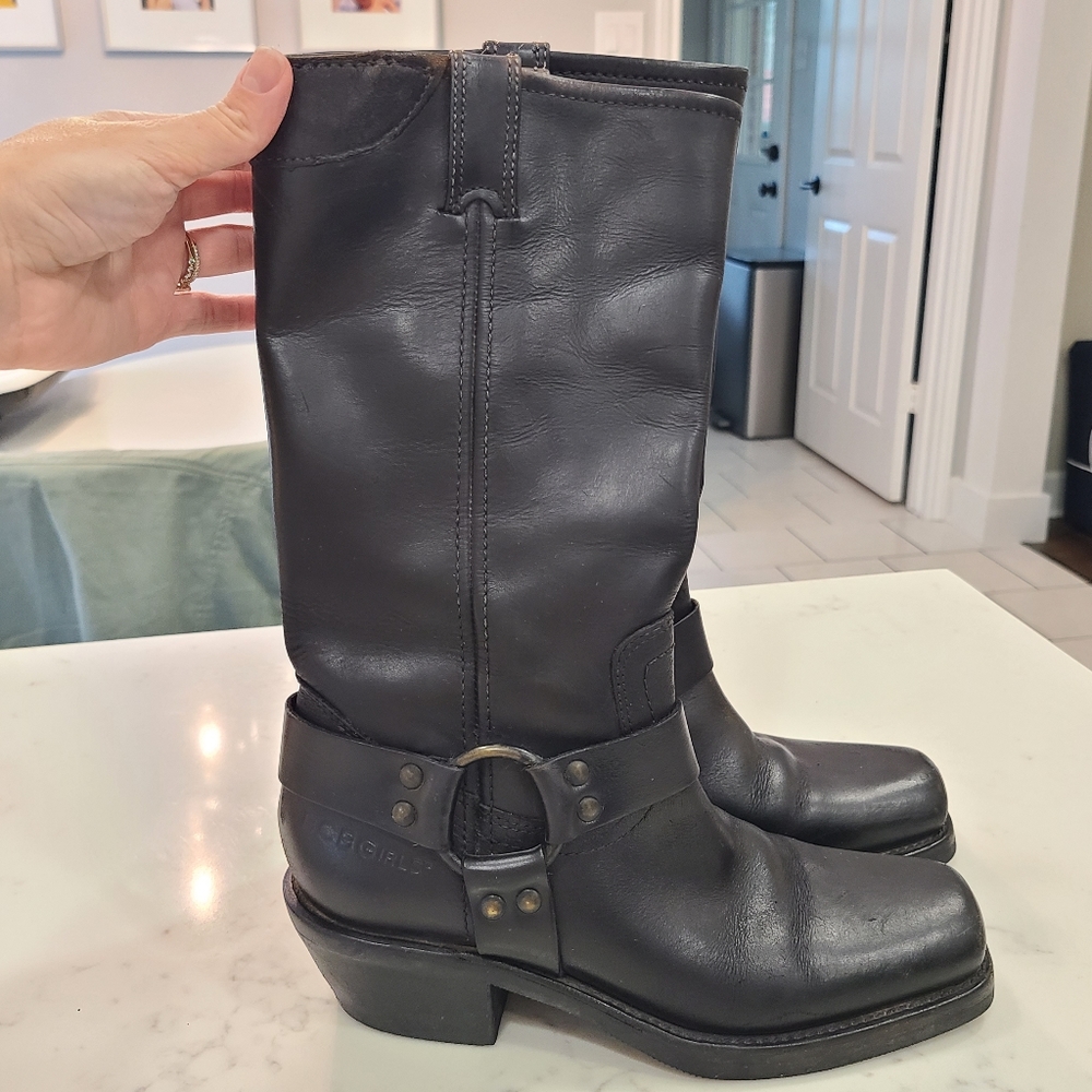 BCBG Black Leather Boots
